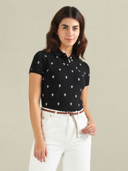 U.S. POLO ASSN. - Motif Print Polo T-Shirt