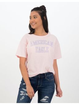American Eagle - Women Pink Graphic Tee