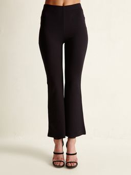 Cover Story - Black Flared Wide Leg Trousers