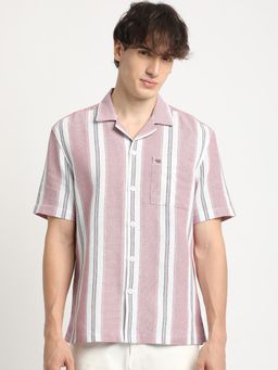 The Bear House - Men's Red Checked Casual Shirt
