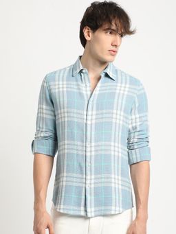 The Bear House - Men's Multicoloured Checked Casual Shirt