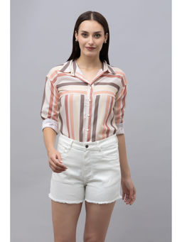 PURYS - Multi Color Casual Linen Printed Shirts