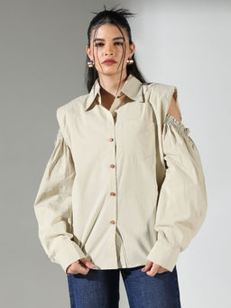 SHOWOFF - Edition Women Green Solid Shirt