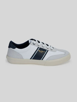 Pepe Jeans - White Low-Cut Anti-Skid Cupsole Sneakers
