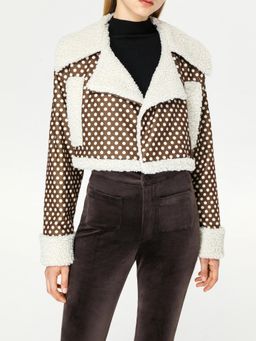 Cider - Polka Dot Crop Coat