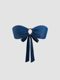 Cider - Toile De Jouy O-Ring Bandeau Bikini Top