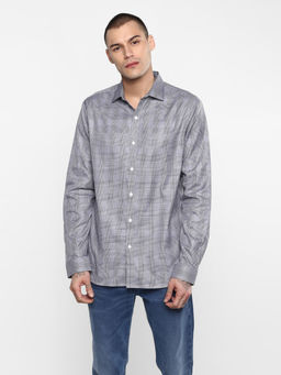 Levi's - Men Grey White Slim Fit Casual Shirt