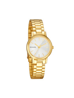 Sonata - Essential Ladies 4.0 8096YM06 Silver Dial Analog Watch - 8096YM06
