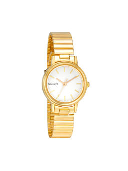 Sonata - Essential Ladies 4.0 8096YM07 White Dial Analog Watch - 8096YM07