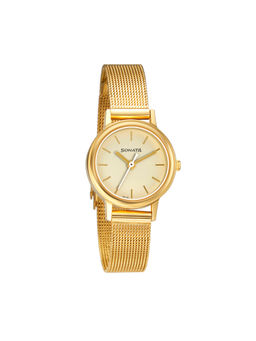 Sonata - Essential Ladies 4.0 8096YM08 Cream Dial Analog Watch - 8096YM08