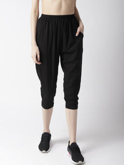 Fitkin - Yoga Gym Workout And Active Sports Fitness High Waist 7/8Th Pants - Black