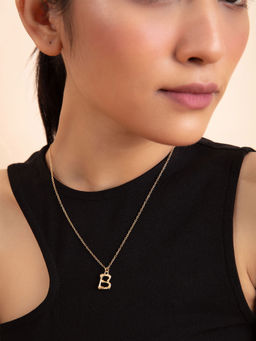 Twenty Dresses by Nykaa Fashion - Rhythms Of Alphabet B Necklace