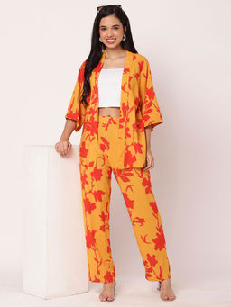 Moomaya - Yellow Rayon Co-ord