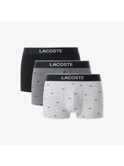 Lacoste - Men Multi-Color Cotton Blend Printed Trunks (Pack of 3)