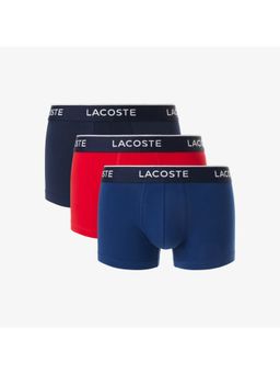 Lacoste - Men Multi-Color Cotton Blend Plain Trunks (Pack of 3)