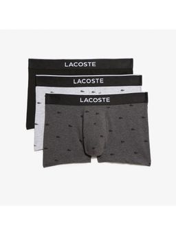 Lacoste - Men Multi-Color Cotton Blend Printed Trunks (Pack of 3)