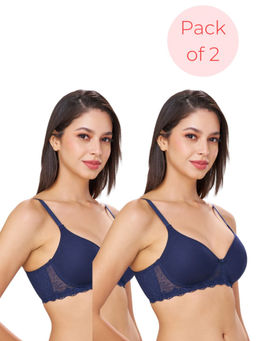 bodyline - Bambi Royal Blue Seamless U-Back Wire Free Padded T-Shirt