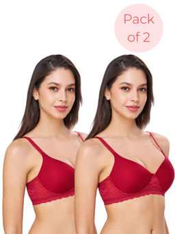 bodyline - Bambi Sangria Seamless U-Back Wire Free Padded T-Shirt