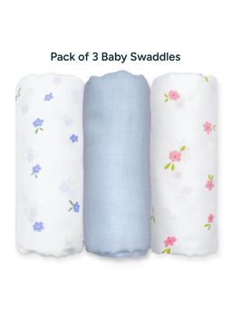 NINTARA BABY - Multi-Color Extra-Large Swaddle (Pack of 3)