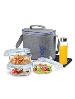 Milton - All Fresh Premier Glass Lunch Box with Bag Transparent