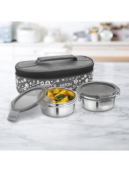 Milton - Lifestyle Lunch Box with Insulated Jacket 2 -Grey