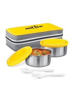 Milton - New Mini Lunch Box with Insulated Bag 2 -Yellow