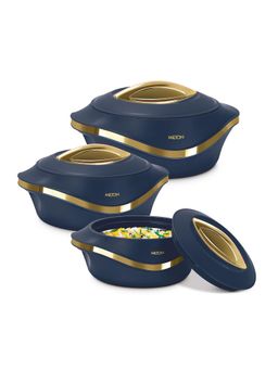 Milton - Pearl Inner Casserole Lunch Box-Blue