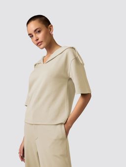 Muvazo - Beige Eclectic Enchantment Top