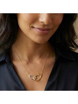 Nishani - Women Sterling Silver Dual-Tone Connect Necklace