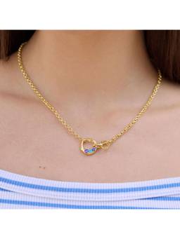 Nishani - Women Sterling Silver Circle Charm Necklace