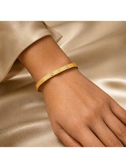 Salty - Women Stainless Steel White Stones Bracelet