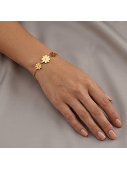Salty - Women Stainless Steel Gold Statement Bracelet