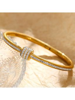 Salty - Women Stainless Steel White Stones Bracelet