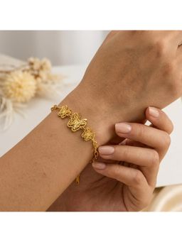 Salty - Women Stainless Steel Gold Statement Bracelet
