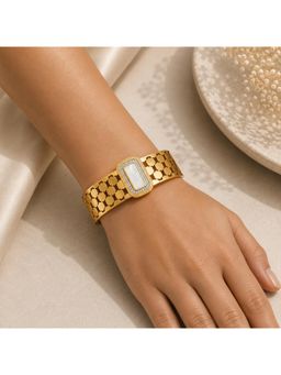 Salty - Women Stainless Steel White Stones Bracelet