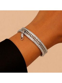 Salty - Women Stainless Steel White Stones Bracelet