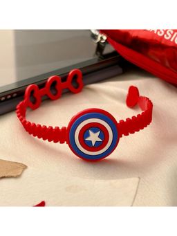 ISHKAARA - Captain America Silicone Rakhi Band Superhero Wristband