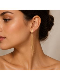 Salty - Women Stainless Steel Gold Statement Pair of Earrings