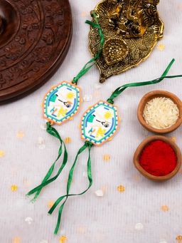 STILEADDA - Kids Tiranga Rakhi with Roli Chawal