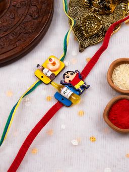 STILEADDA - Kids Cartoon Theme Rakhi with Roli Chawal