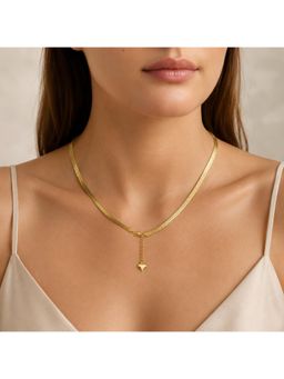 Salty - Women Stainless Steel Gold Statement Necklace