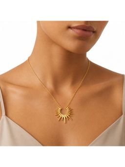 Salty - Women Stainless Steel Gold Statement Necklace