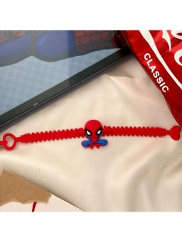 ISHKAARA - Spider Superhero Kids Plastic Rakhi Adjustable Cartoon Rakhi