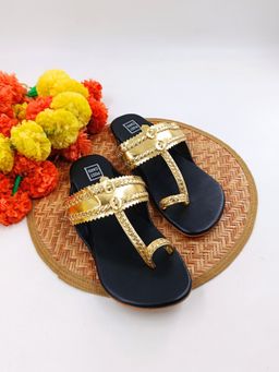 Postcard - Solid Black Kolhapuris