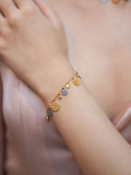 Shaya by CaratLane - 925 Silver Shaya by CaratLane Meant To Shine Confetti Bracelet In Dual Plated
