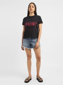 Levi's - Women Red Tab Brand Logo Crew Neck Tshirt
