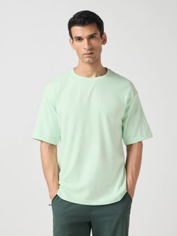 Technosport - Green Men Round Neck Drop Shoulder T-Shirt
