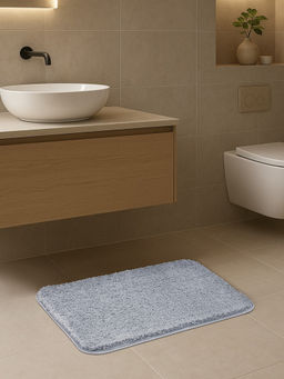 OBSESSIONS - Grey Super Absorbent Anti Skid Bath Mat
