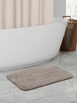 OBSESSIONS - Taupe Super Absorbent Anti Skid Bath Mat