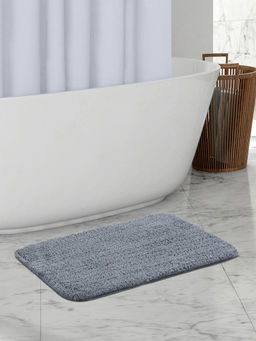 OBSESSIONS - Grey Super Absorbent Anti Skid Bath Mat